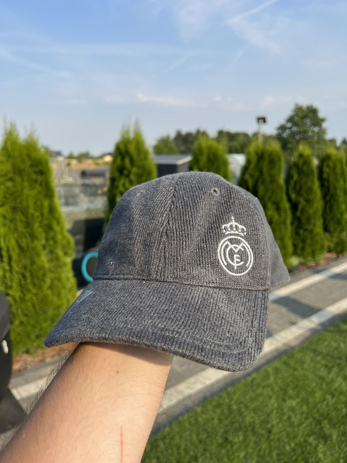 Adidas Real Madrid 00s soccer football Adidas corduroy hat cap Size ONE SIZE - 2 Thumbnail