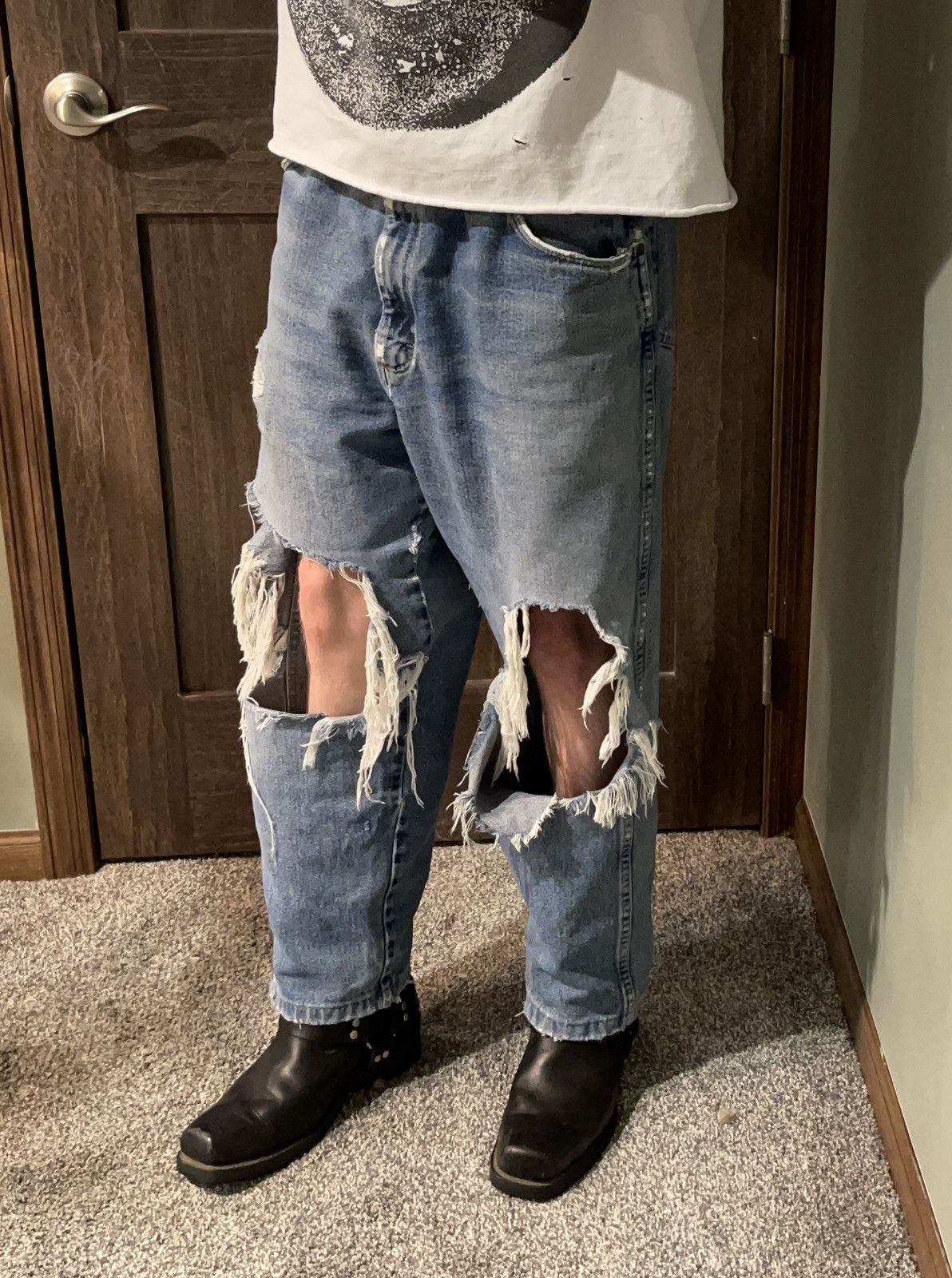 Japanese Brand × Vintage Wrangler Distressed Denim Size US 36 / EU 52 - 1 Thumbnail