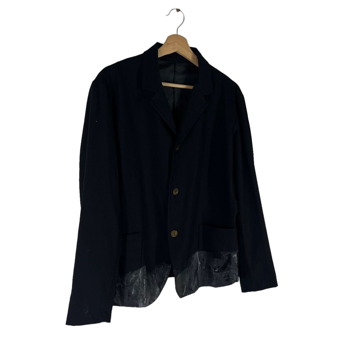 Japanese Brand ICONIC BLACK HIDEAKI TAHARA BY YOHJI YAMAMOTO JAPAN FABRIC Size US M / EU 48-50 / 2 - 2 Thumbnail