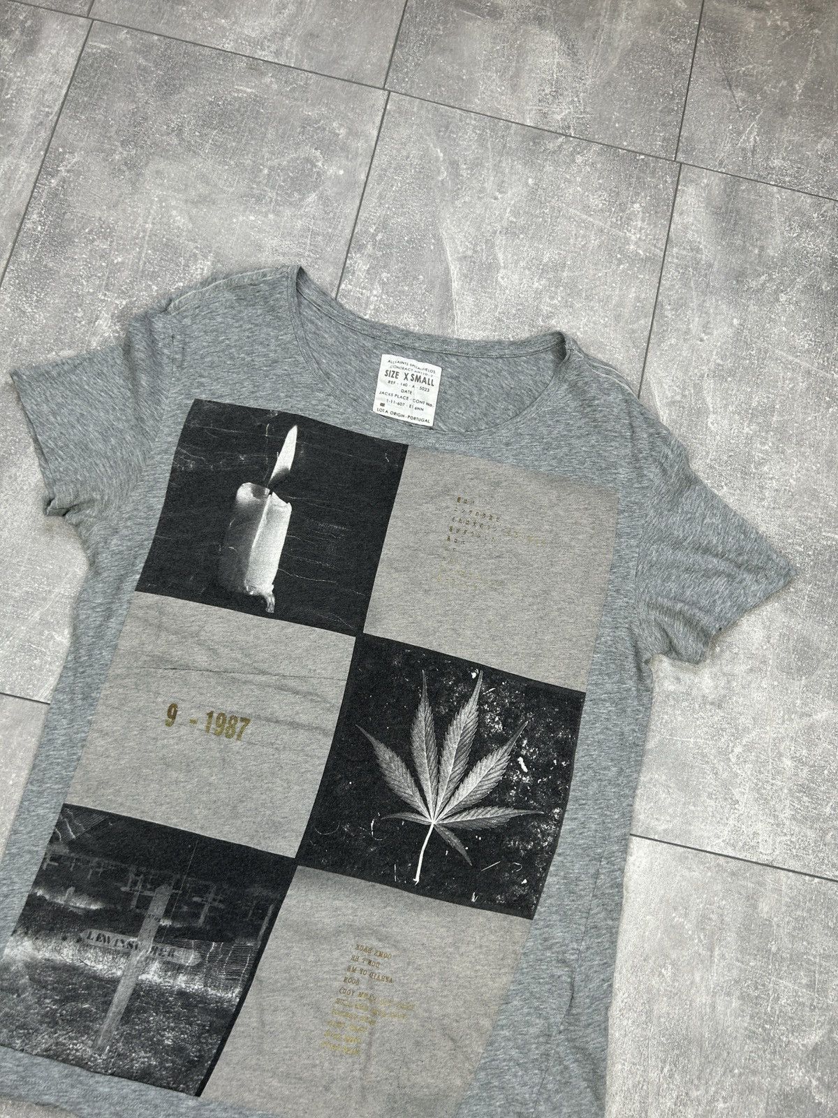 Allsaints Mens AllSaints 1987 ss crew T Shirt luxury tee Size US XS / EU 42 / 0 - 16 Thumbnail