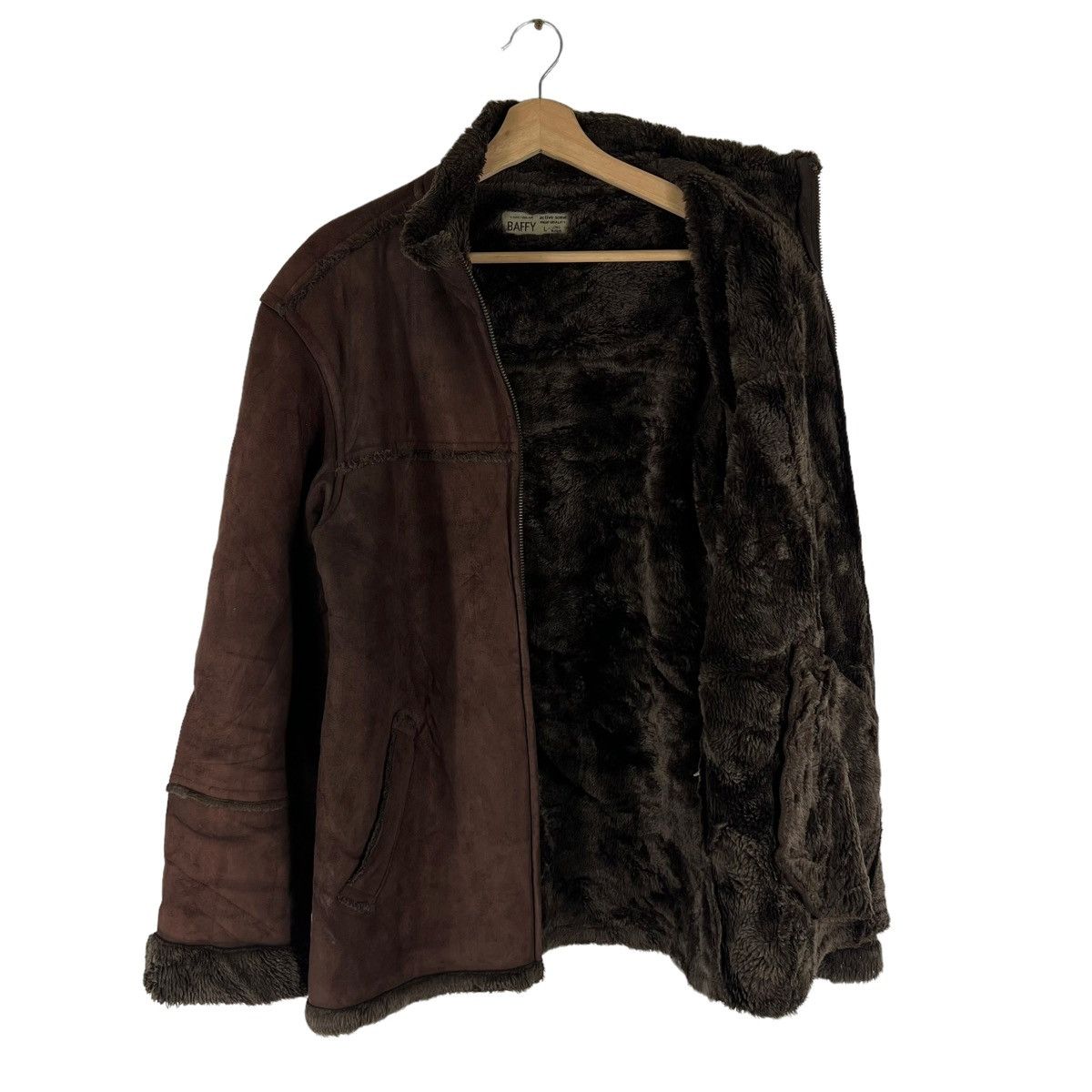 Japanese Brand VINTAGE SOFT LEATHER B 3 MINK FUR LINING BAFFY JAPAN Size US L / EU 52-54 / 3 - 8 Thumbnail
