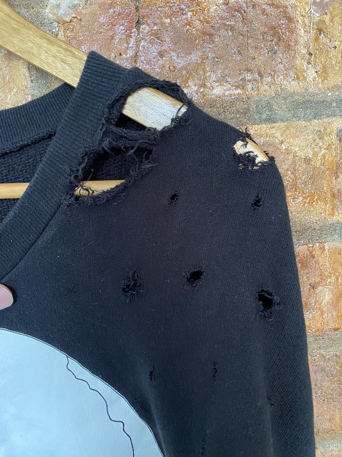 Japanese Brand GLAD NEWS Japan Skull distressed destroy oversize Size US L / EU 52-54 / 3 - 7 Thumbnail