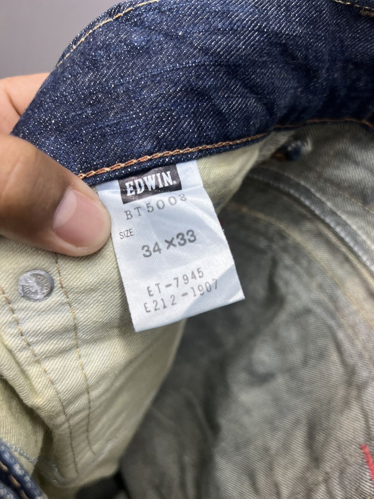 Edwin VINTAGE EDWIN 503 DENIM JEANS DISTRESS SIZE 36 Size US 36 / EU 52 - 8 Thumbnail