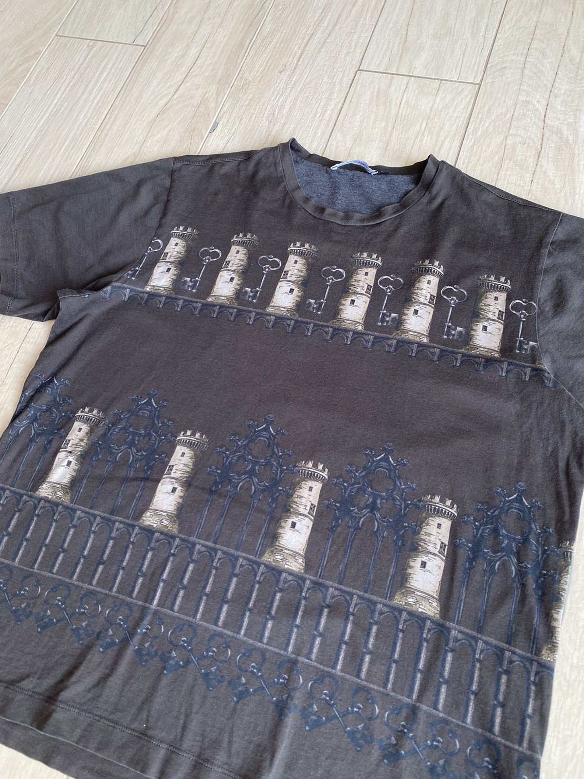 Dolce & Gabbana Dolce & Gabbana Abstract All Over Printed Gray T-Shirt Size US M / EU 48-50 / 2 - 6 Thumbnail