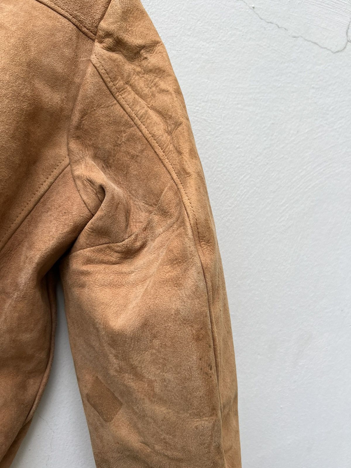 Leather 50s 60s Sierra Silton Dirty Patina Suede Leather Jacket Size US S / EU 44-46 / 1 - 19 Thumbnail