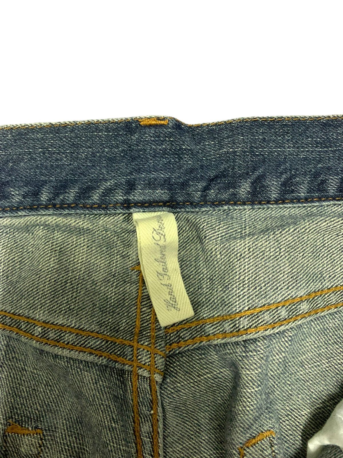 Japanese Brand Vintage Camo Patches Kaihara Jeans Size US 31 - 11 Thumbnail