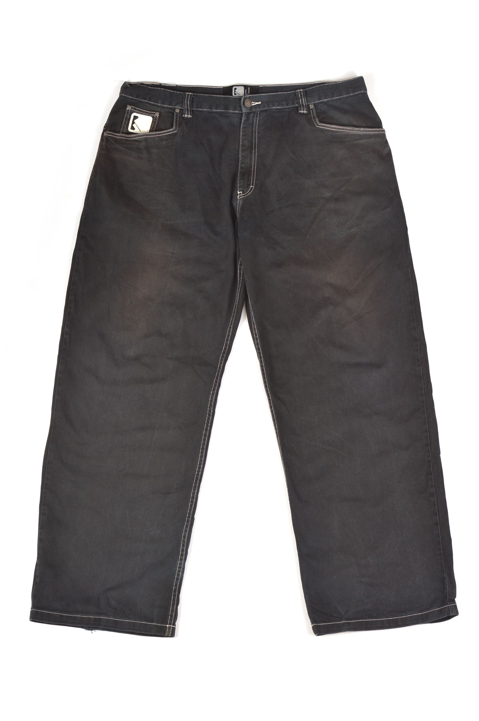 Karl Kani Vintage Black Faded Wide Hip Hop Jeans