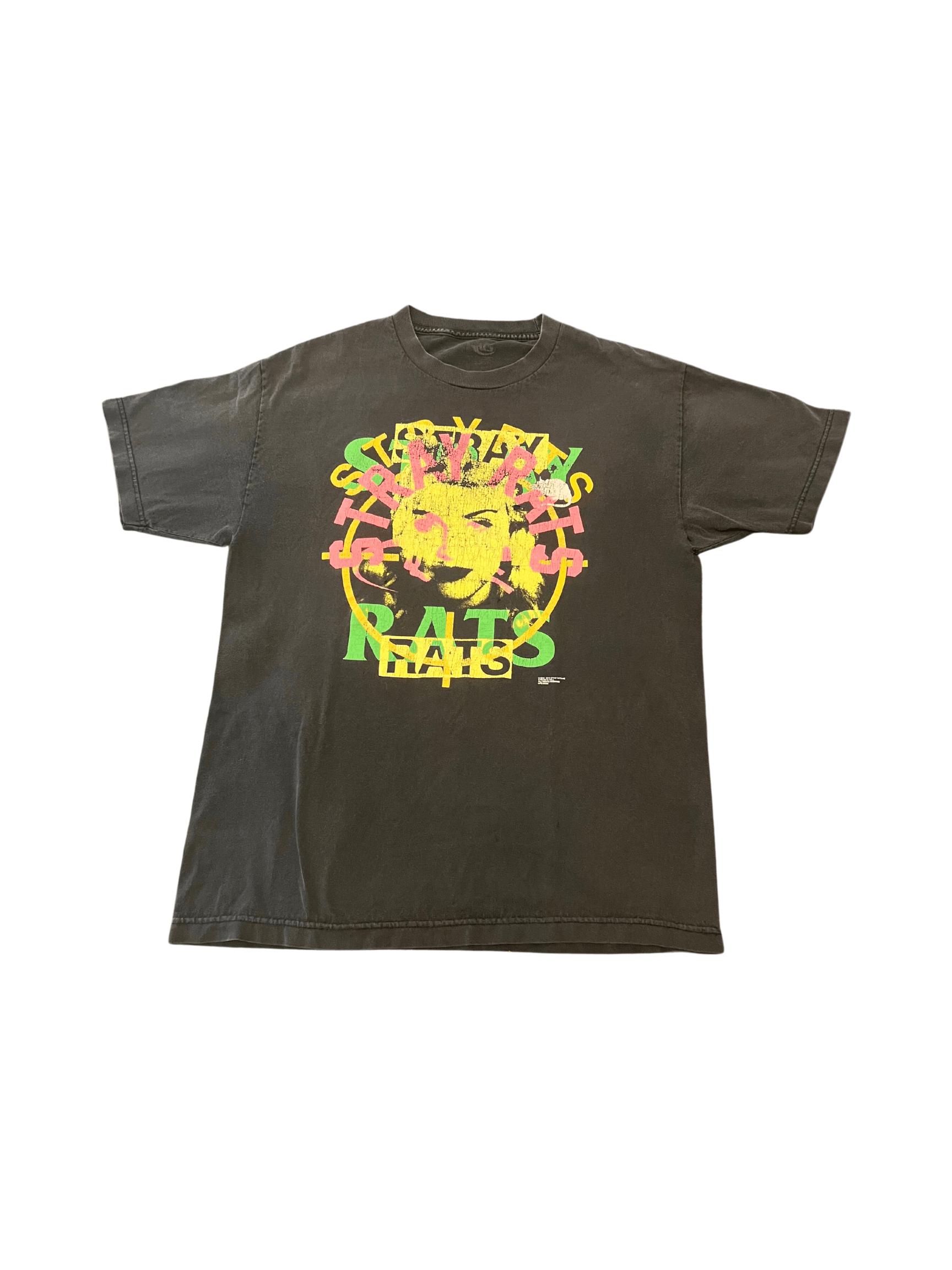 Stray Rats × Vintage *RARE* Vintage Stray Rats Black T-Shirt Size US L / EU 52-54 / 3 - 1 Thumbnail