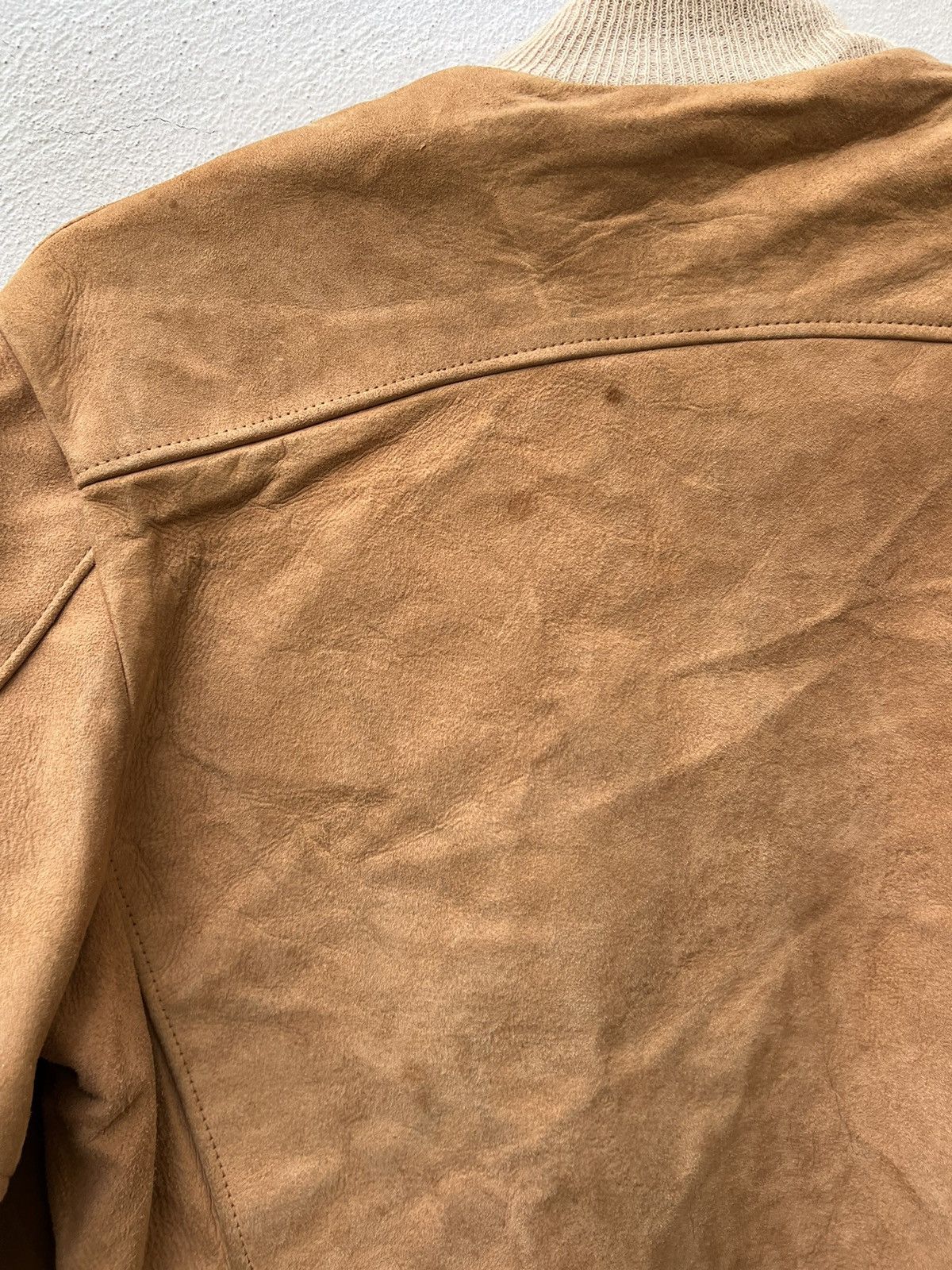 Leather 50s 60s Sierra Silton Dirty Patina Suede Leather Jacket Size US S / EU 44-46 / 1 - 15 Thumbnail