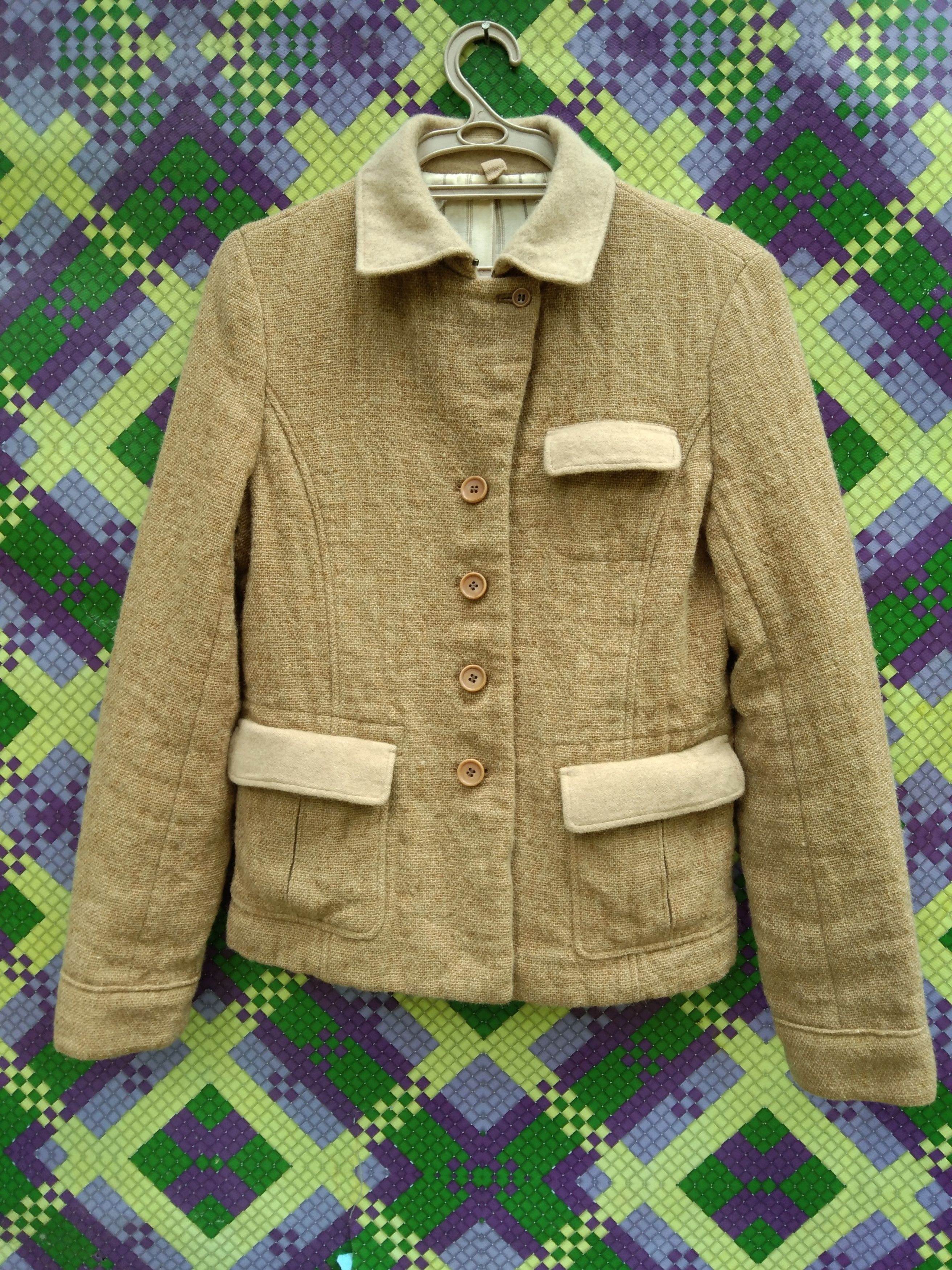 Comme Ca Ism × Japanese Brand COMME CA DU MODE TWEED JACKET Size XXS / US 00 / IT 34 - 1 Thumbnail