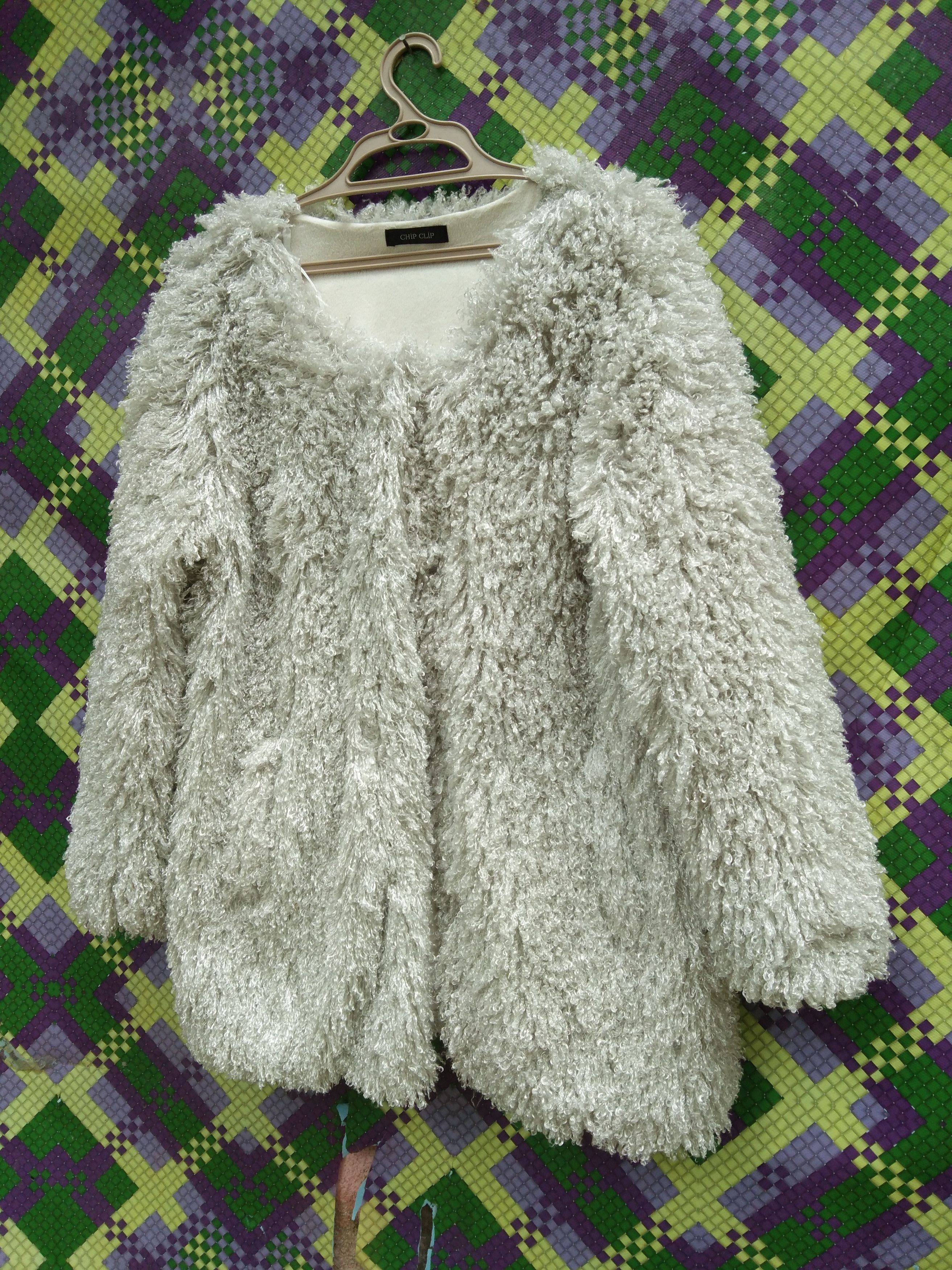 Japanese Brand SOFT & FLUFFY FAUX FUR CARDIGAN BY FLIP CLIP Size L / US 10 / IT 46 - 3 Thumbnail