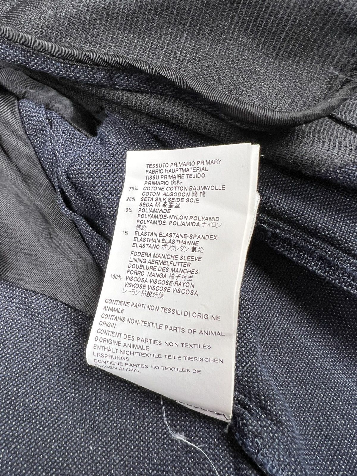 Maison Margiela Maison Martin Margiela Navy Cotton Silk Blazer Jacket Size 40R - 14 Thumbnail