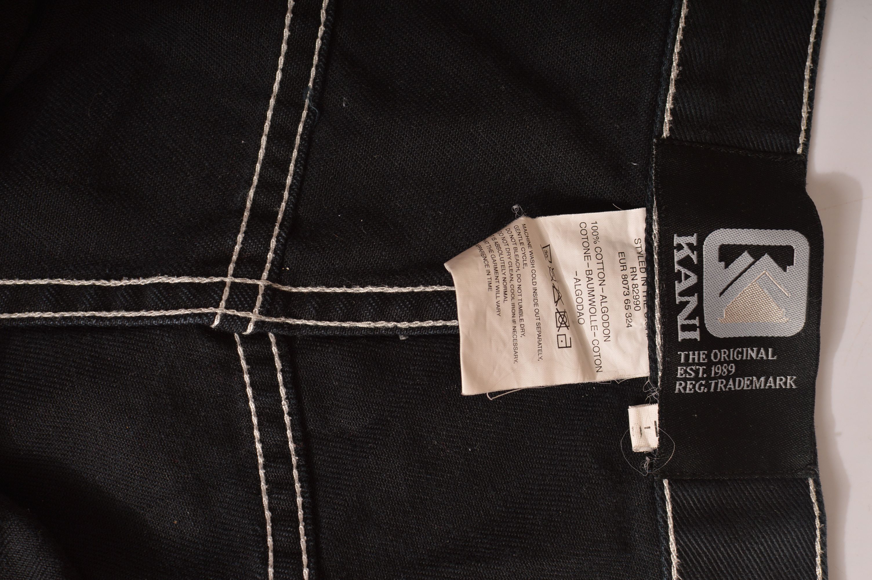 Karl Kani × Vintage Karl Kani Vintage Black Faded Wide Hip Hop Jeans Size US 42 / EU 58 - 5 Thumbnail
