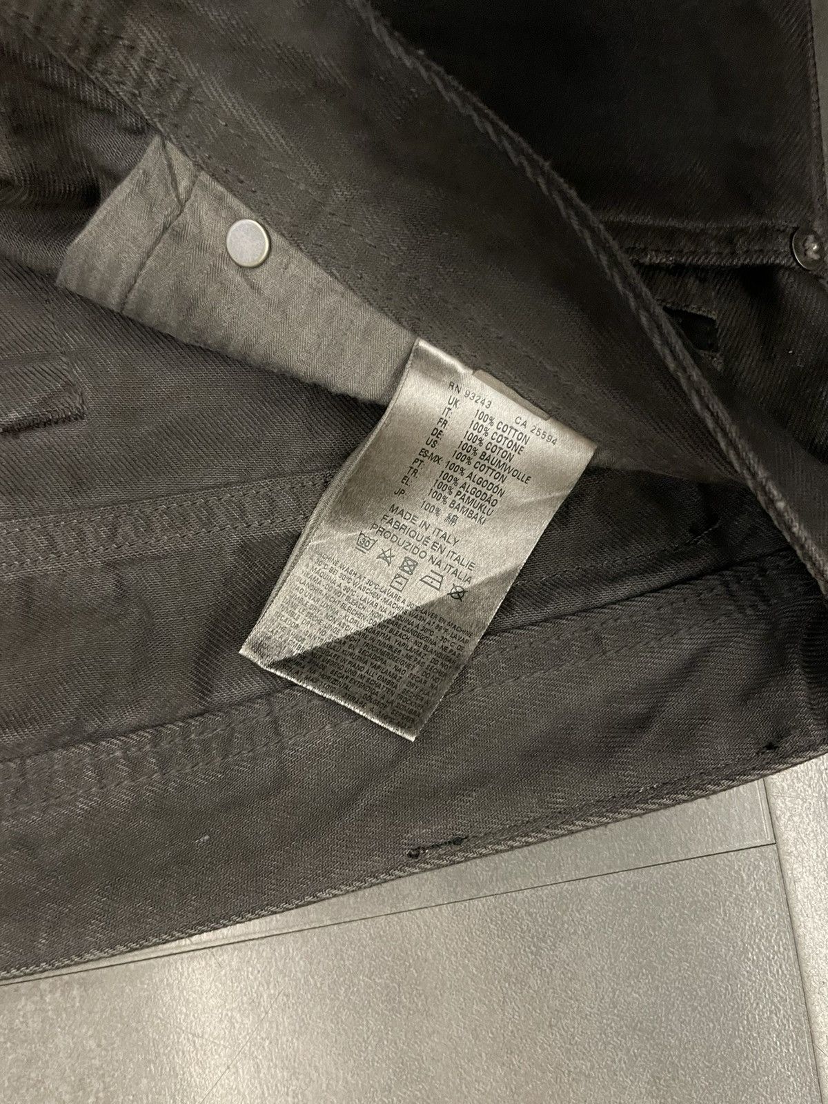 Diesel !DS! Diesel Black Gold Waxed Distressed Dark Grey Denim Size US 32 / EU 48 - 18 Thumbnail