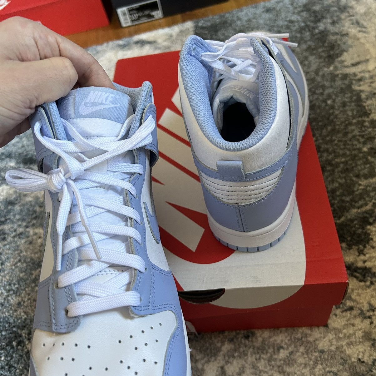 Nike × Vintage NiKE DUNK Hi ALUMiNUM PALE SKY ViNTAGE BLUE DD1869-107 Size US 9 / IT 39 - 3 Thumbnail