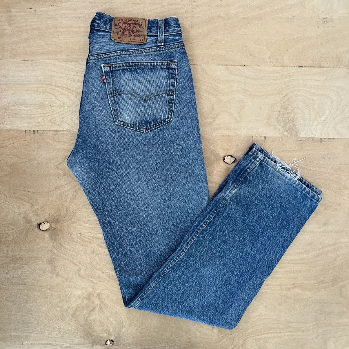 Vintage Levis 501 Jeans 33x33 Blue 80s Denim Made in USA