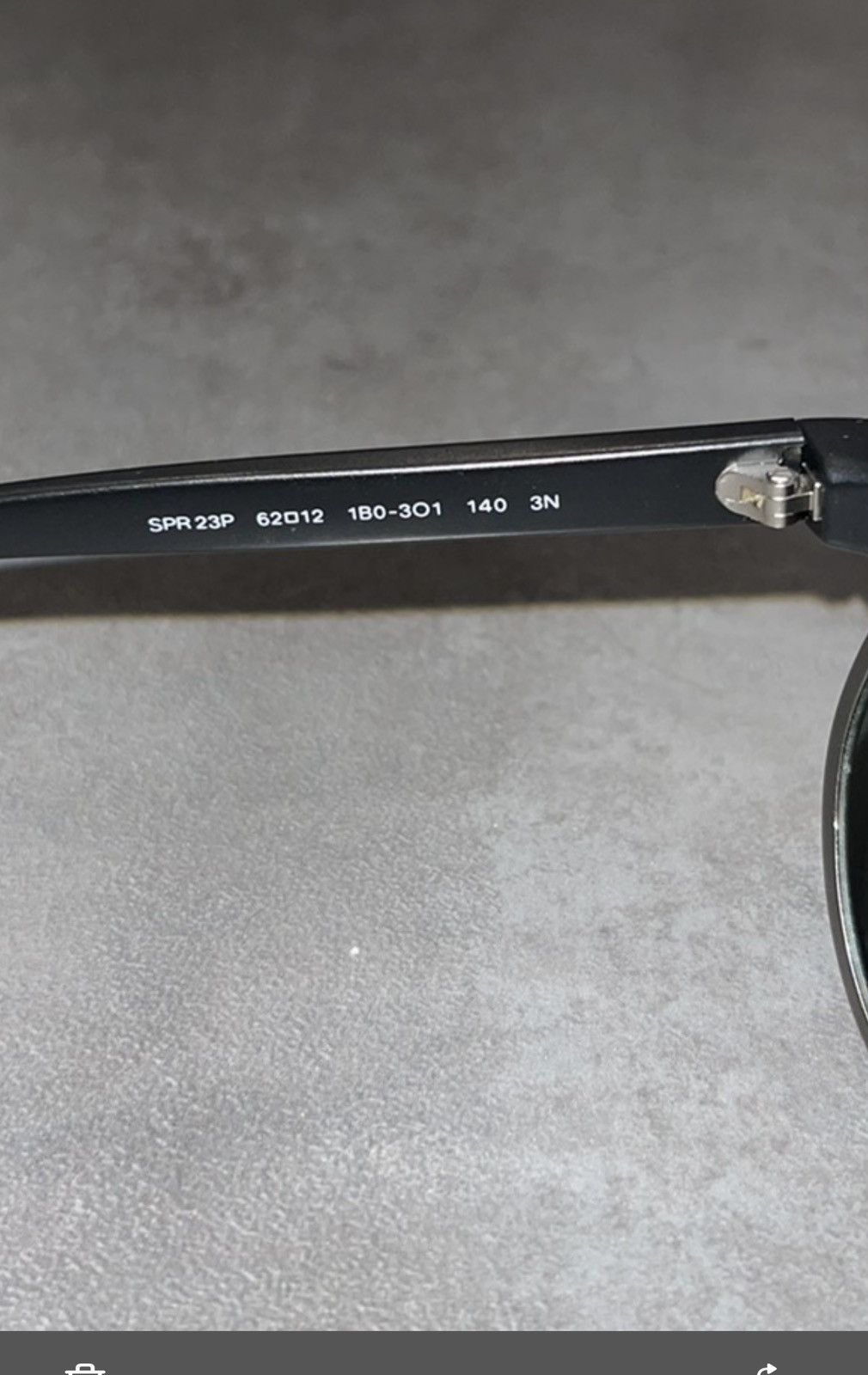 Prada Prada SPR23P 1B0-3O1 Black Aviator Sunglasses Size ONE SIZE - 13 Thumbnail
