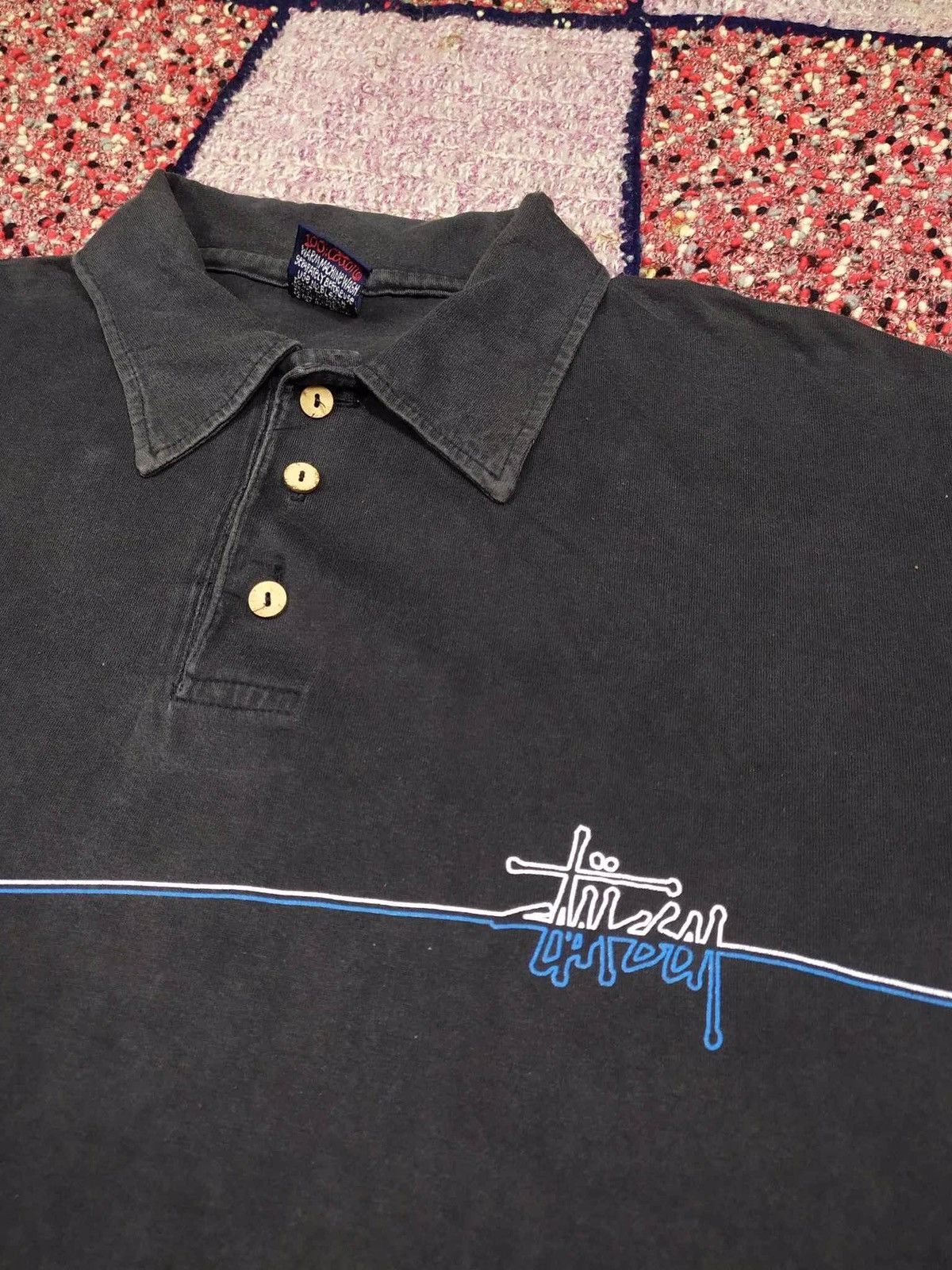 Japanese Brand Stussy Polo Tee Size US L / EU 52-54 / 3 - 3 Thumbnail