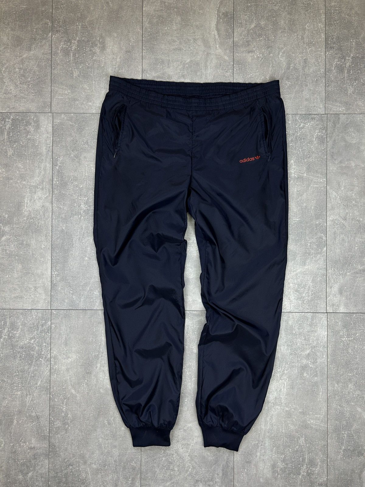 Adidas × Vintage Mens Vintage Adidas nylon Pants drill sweatpants joggers y2k Size US 36 / EU 52 - 1 Thumbnail