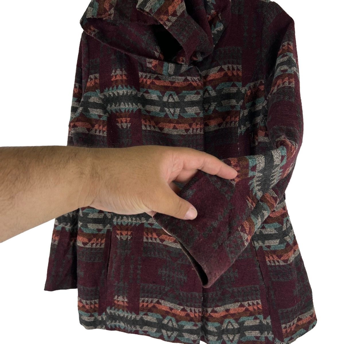 Japanese Brand VINTAGE AZTEC NAVAJO WOOL JACKET MOSSIMO SUPPLY CO 1987 Size US L / EU 52-54 / 3 - 5 Thumbnail