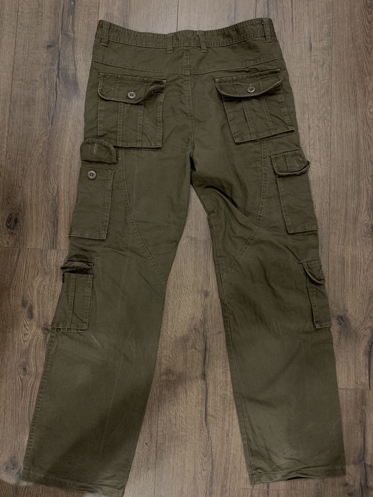 Vintage Vintage Y2K Avant-Garde cargo multi pocket pants distressed Size US 32 / EU 48 - 8 Thumbnail