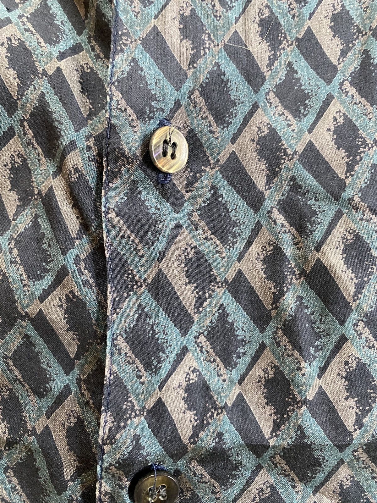 Robert Stock Vintage 80’s Robert Stock Silk Standing Collar Button Up Size US L / EU 52-54 / 3 - 7 Thumbnail