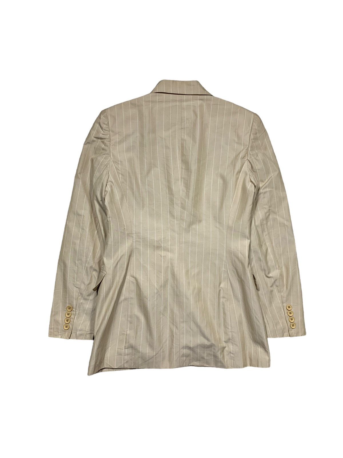 Polo Ralph Lauren Vintage Polo Ralph Lauren Stripe Blazer Beige Colour Size S / US 4 / IT 40 - 2 Thumbnail
