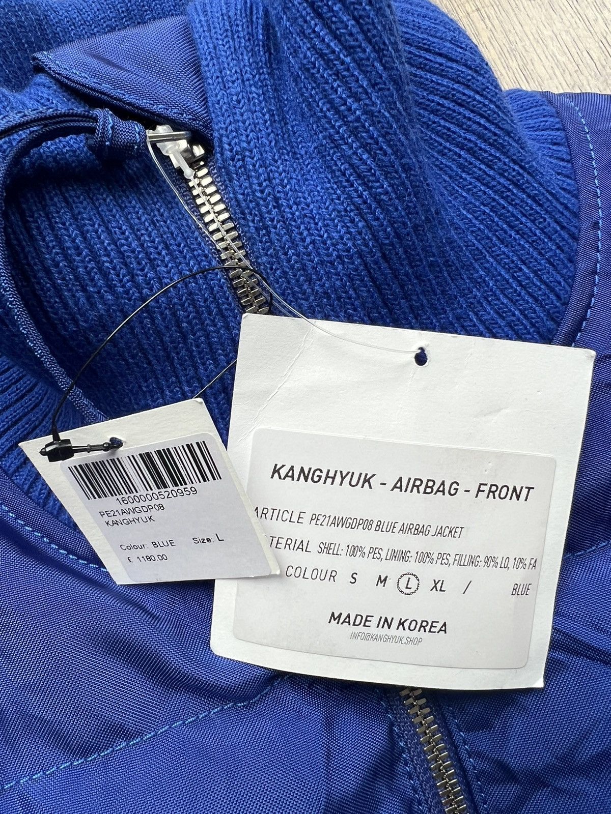 KANGHYUK Blue Airbag Puffer Down Jacket Size US L / EU 52-54 / 3 - 11 Thumbnail