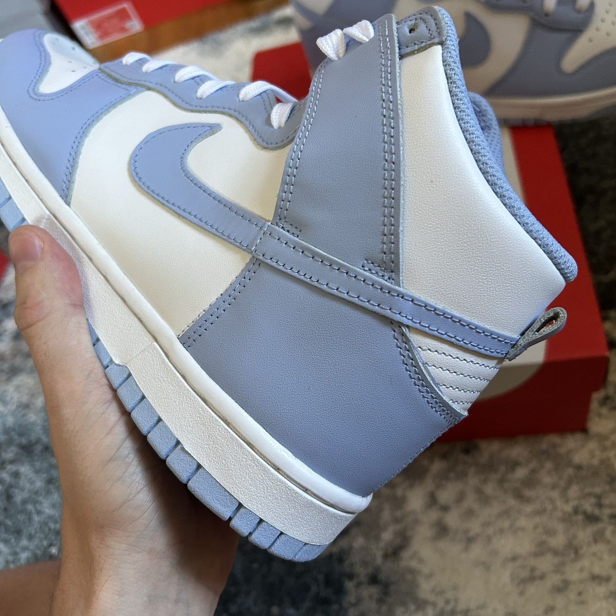 Nike × Vintage NiKE DUNK Hi ALUMiNUM PALE SKY ViNTAGE BLUE DD1869-107 Size US 9 / IT 39 - 6 Thumbnail