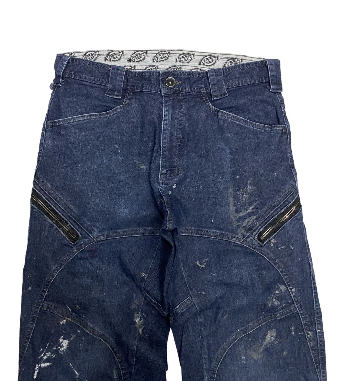 Dickies RARE🔥VINTAGE DICKIES PAINT SPLASH ZIPPER POCKET DENIM JEANS Size US 32 / EU 48 - 7 Thumbnail