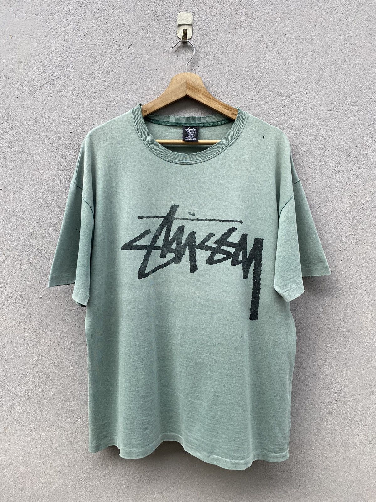 Vintage 💥VERY RARE💥 80’s OG STÜSSY “OLD SKOOL CREW” Distress Tee | Grailed