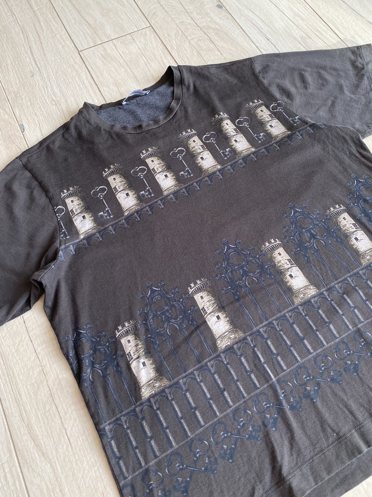 Dolce & Gabbana Dolce & Gabbana Abstract All Over Printed Gray T-Shirt Size US M / EU 48-50 / 2 - 5 Thumbnail