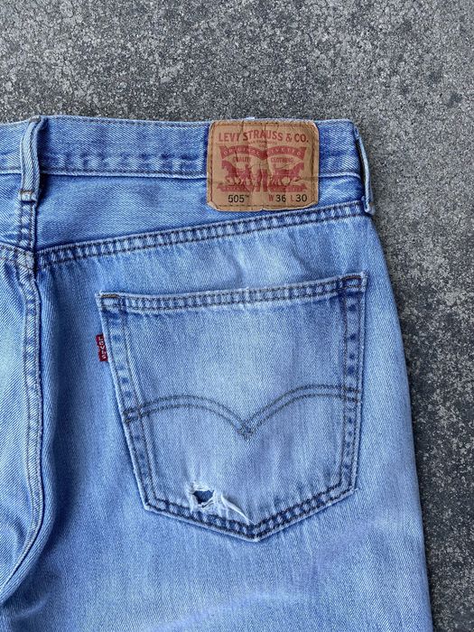 Vintage Vintage Levis Baggy Loose 505 Thigh Room Jeans Distressed | Grailed