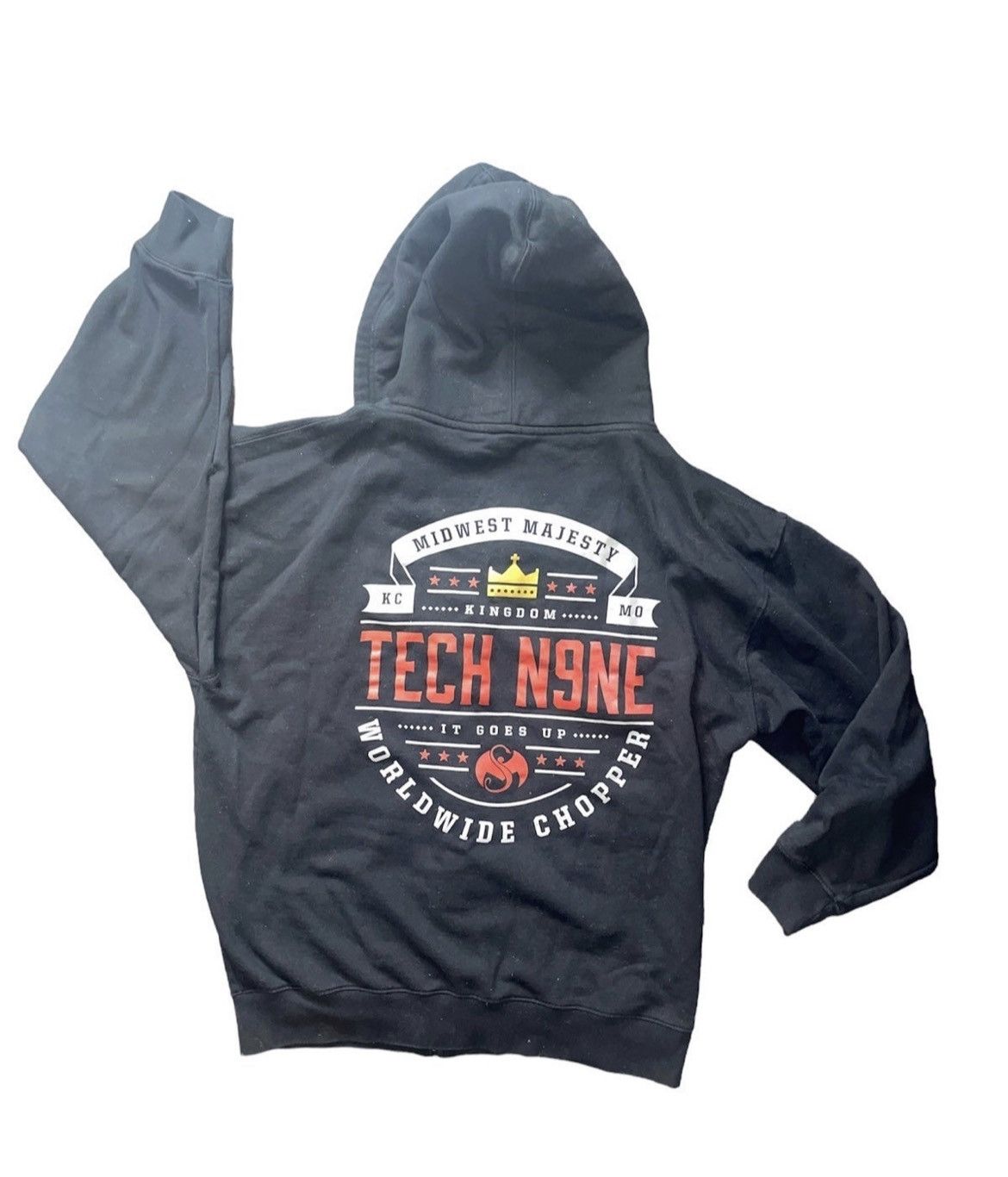 Streetwear Vintage Y2K rapper Tech Nine N9ne zip up hoodie | Grailed