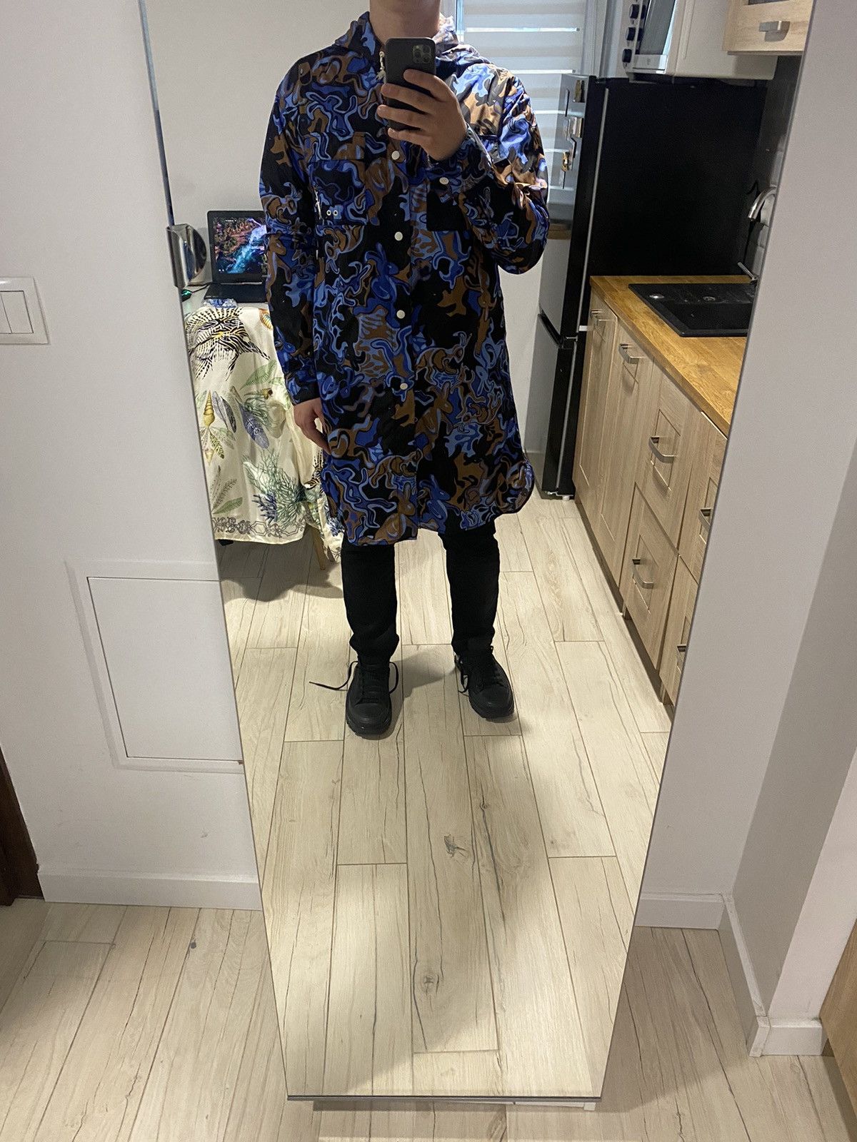 Marni SS19 Marni Dance Bunny All Over Printed Raincoat Size US M / EU 48-50 / 2 - 10 Thumbnail