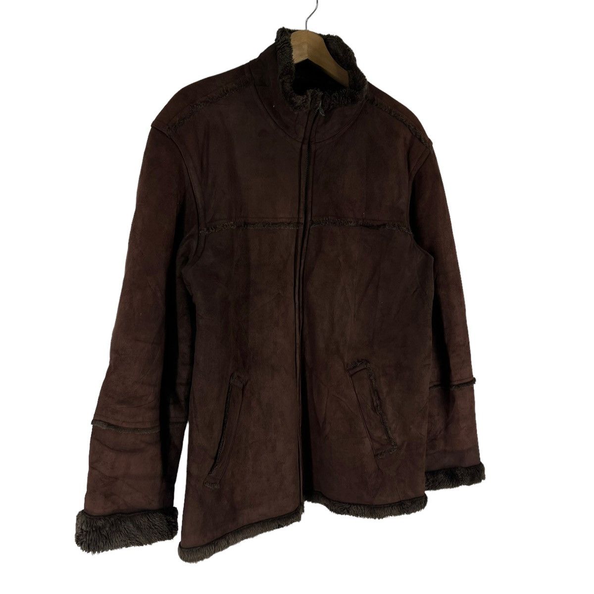 Japanese Brand VINTAGE SOFT LEATHER B 3 MINK FUR LINING BAFFY JAPAN Size US L / EU 52-54 / 3 - 2 Thumbnail