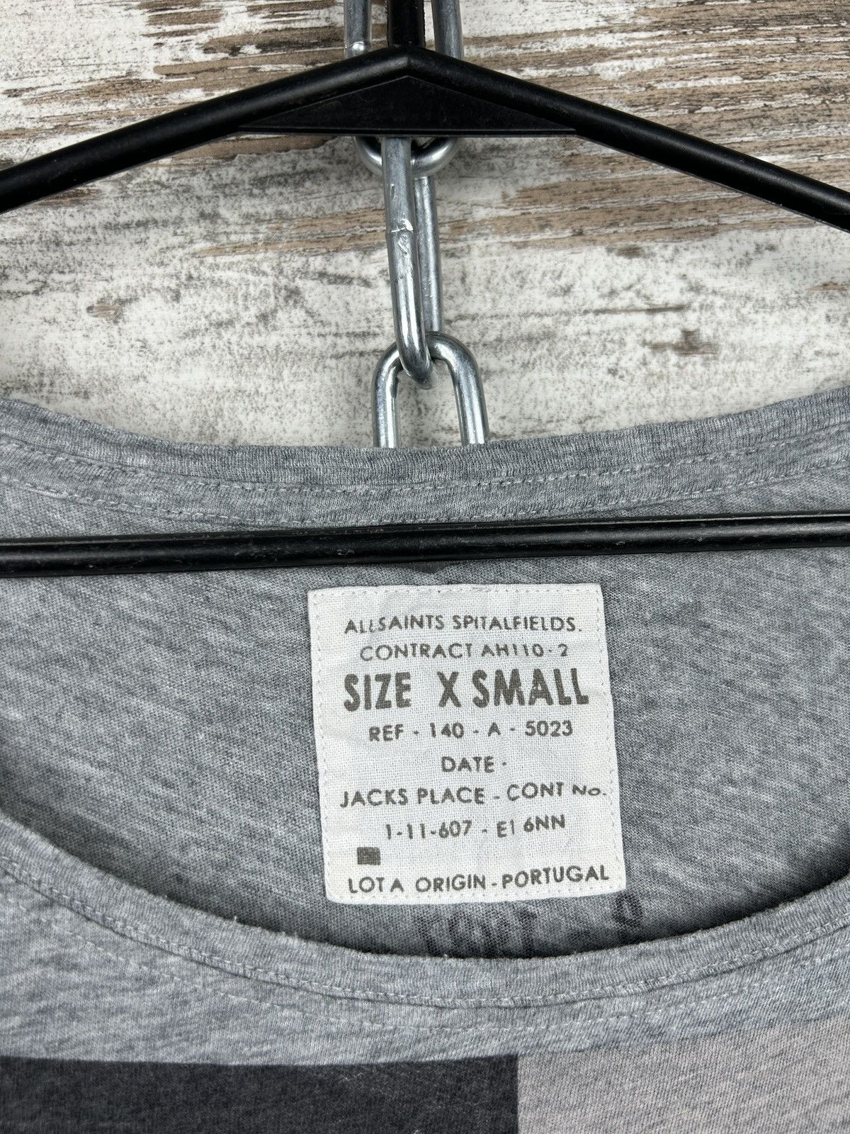 Allsaints Mens AllSaints 1987 ss crew T Shirt luxury tee Size US XS / EU 42 / 0 - 6 Thumbnail