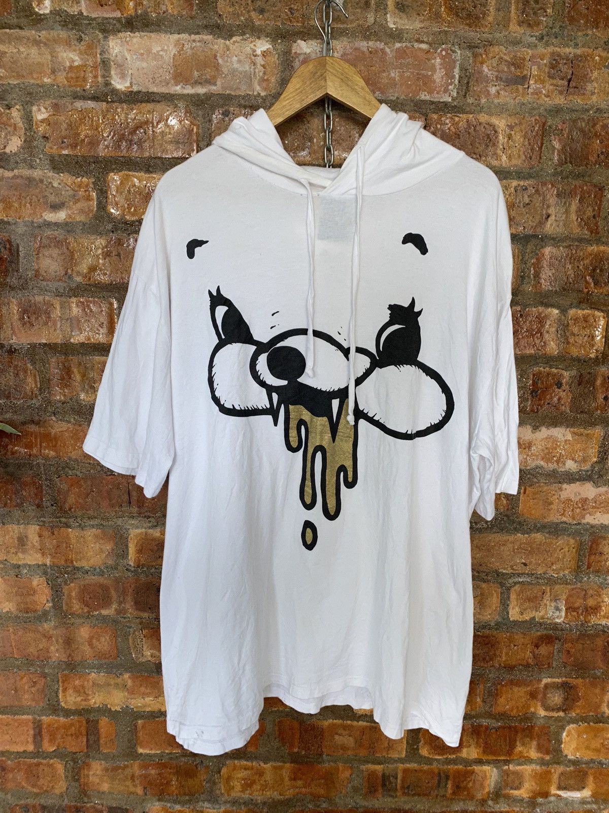 Japanese Brand 90s cyberpunk bear oversize light hoodie Size US L / EU 52-54 / 3 - 2 Thumbnail