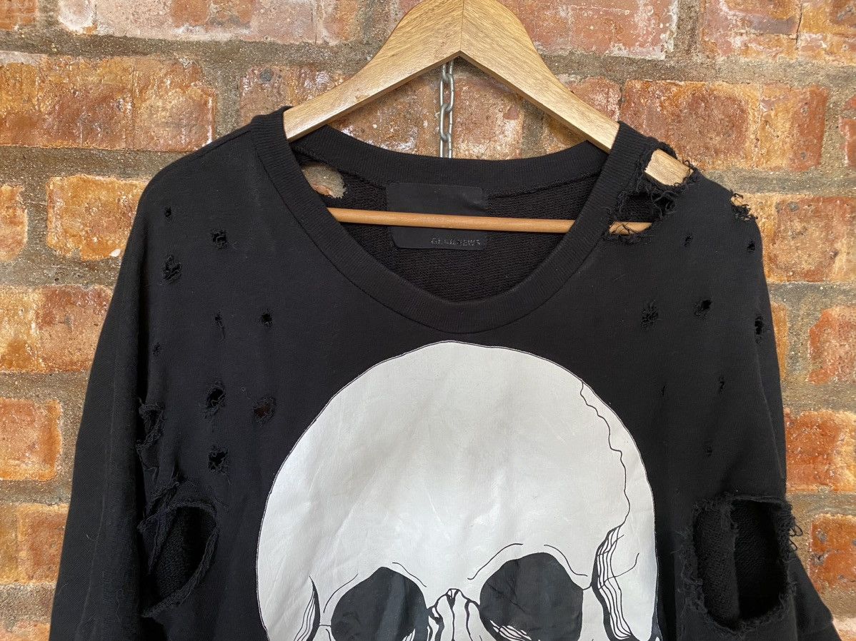 Japanese Brand GLAD NEWS Japan Skull distressed destroy oversize Size US L / EU 52-54 / 3 - 4 Thumbnail