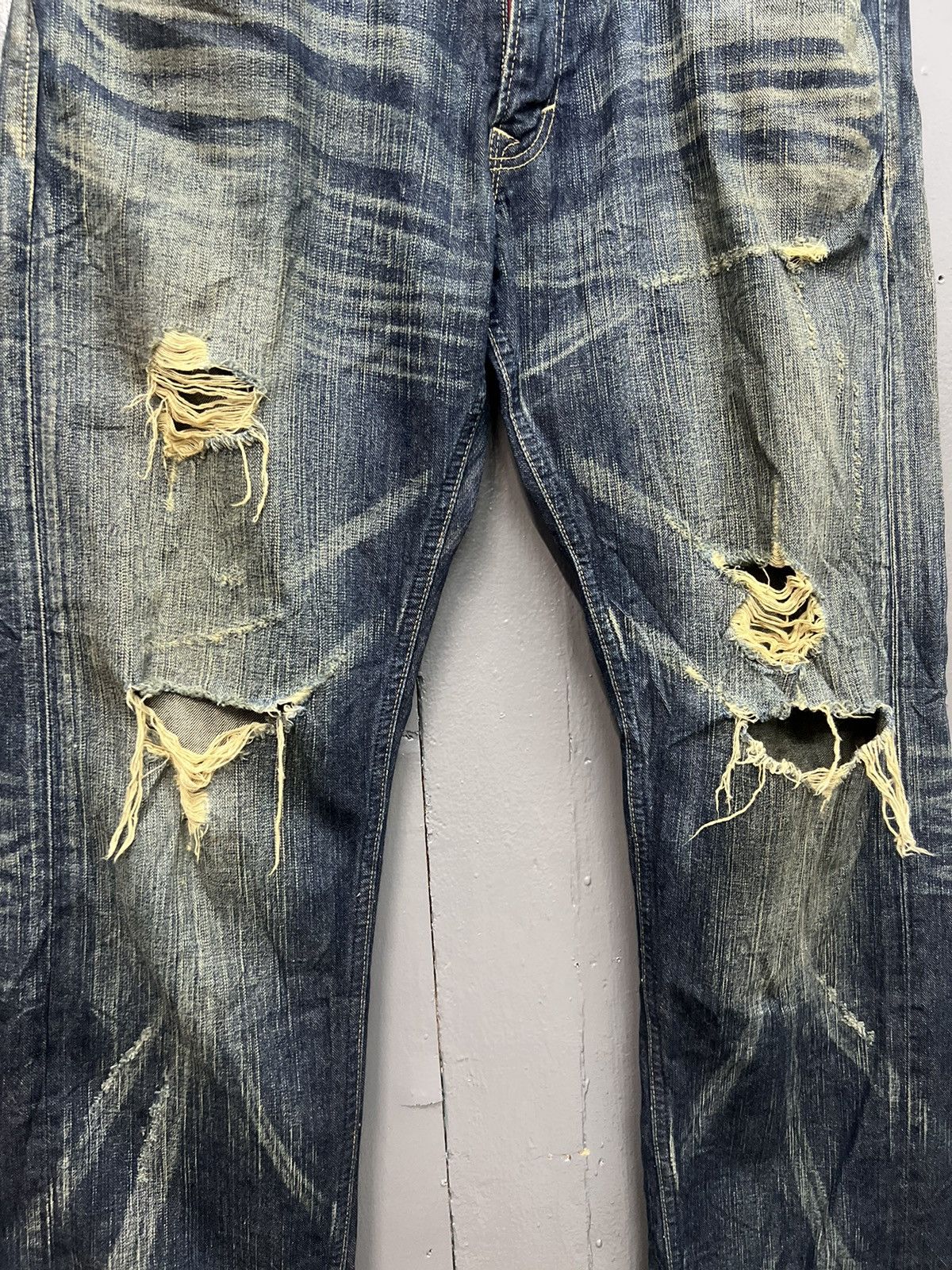 Edwin VINTAGE EDWIN 503 DENIM JEANS DISTRESS SIZE 36 Size US 36 / EU 52 - 4 Thumbnail
