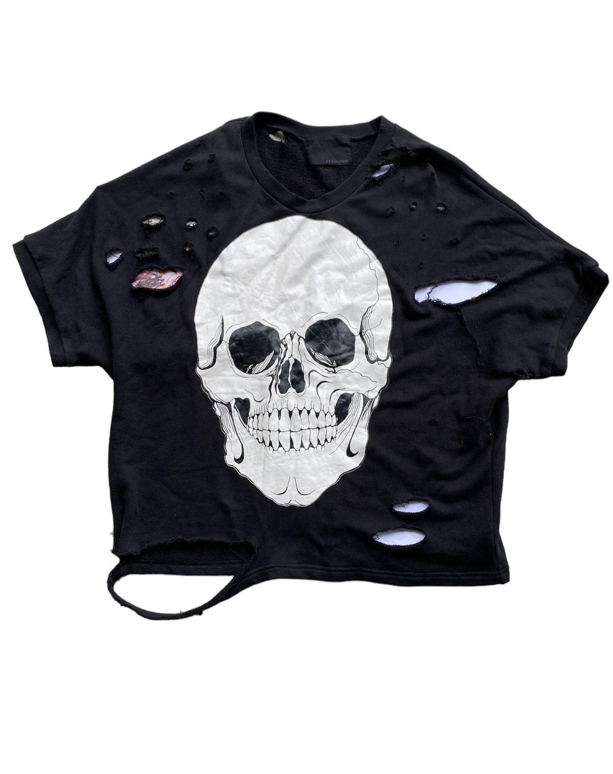 Japanese Brand GLAD NEWS Japan Skull distressed destroy oversize Size US L / EU 52-54 / 3 - 1 Thumbnail