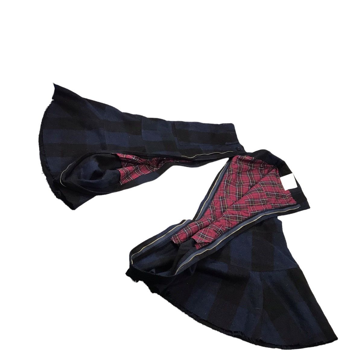 Comme des Garcons COMME DES GARÇONS WOOL FLANNEL ZIPPIER SKIRT PANTS Size US 30 / EU 46 - 7 Thumbnail