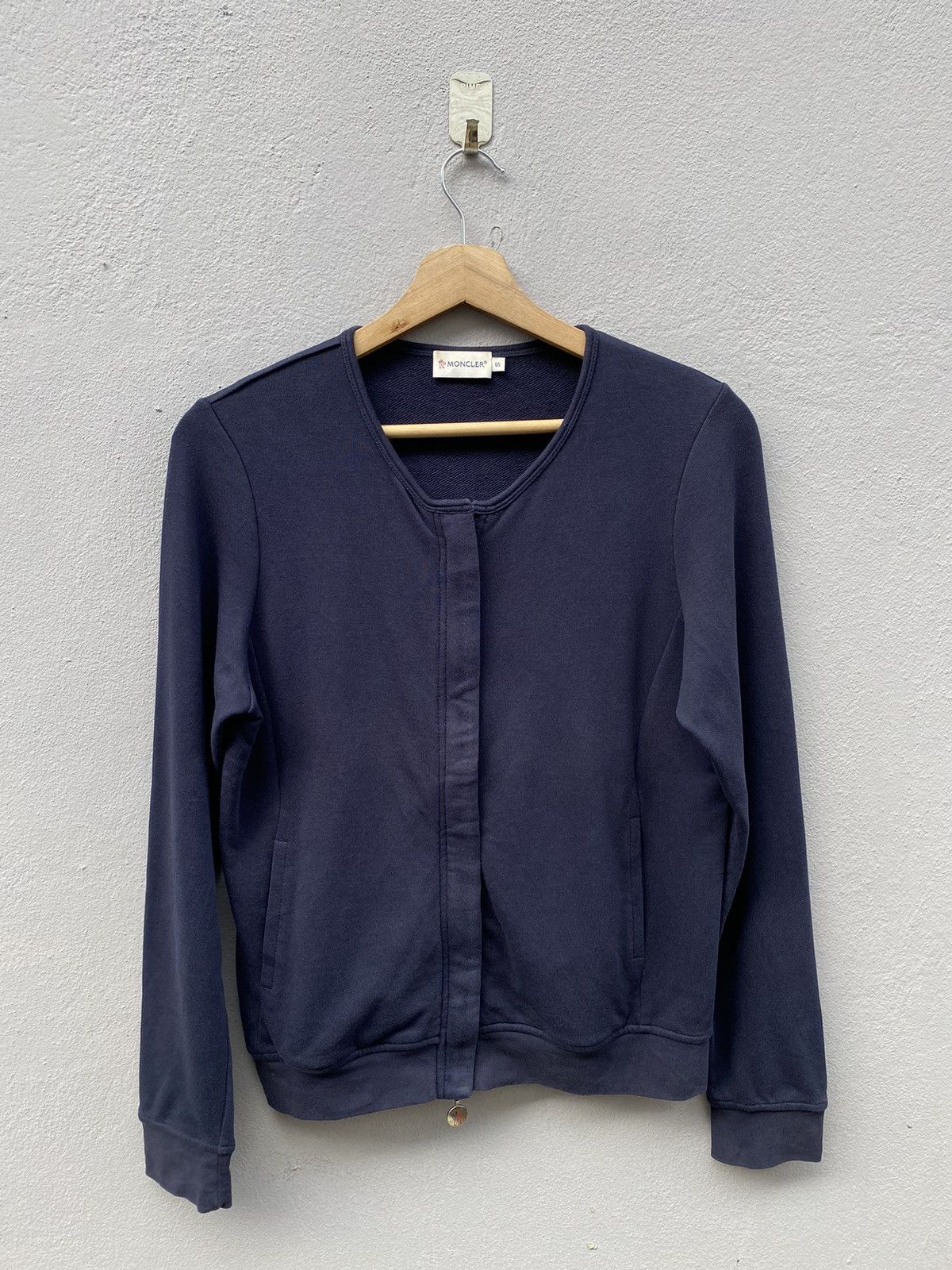Moncler Moncler Double Zipper Dark Blue Sweater Size S / US 4 / IT 40 - 1 Thumbnail
