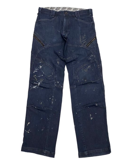 Dickies RARE🔥VINTAGE DICKIES PAINT SPLASH ZIPPER POCKET DENIM JEANS ...