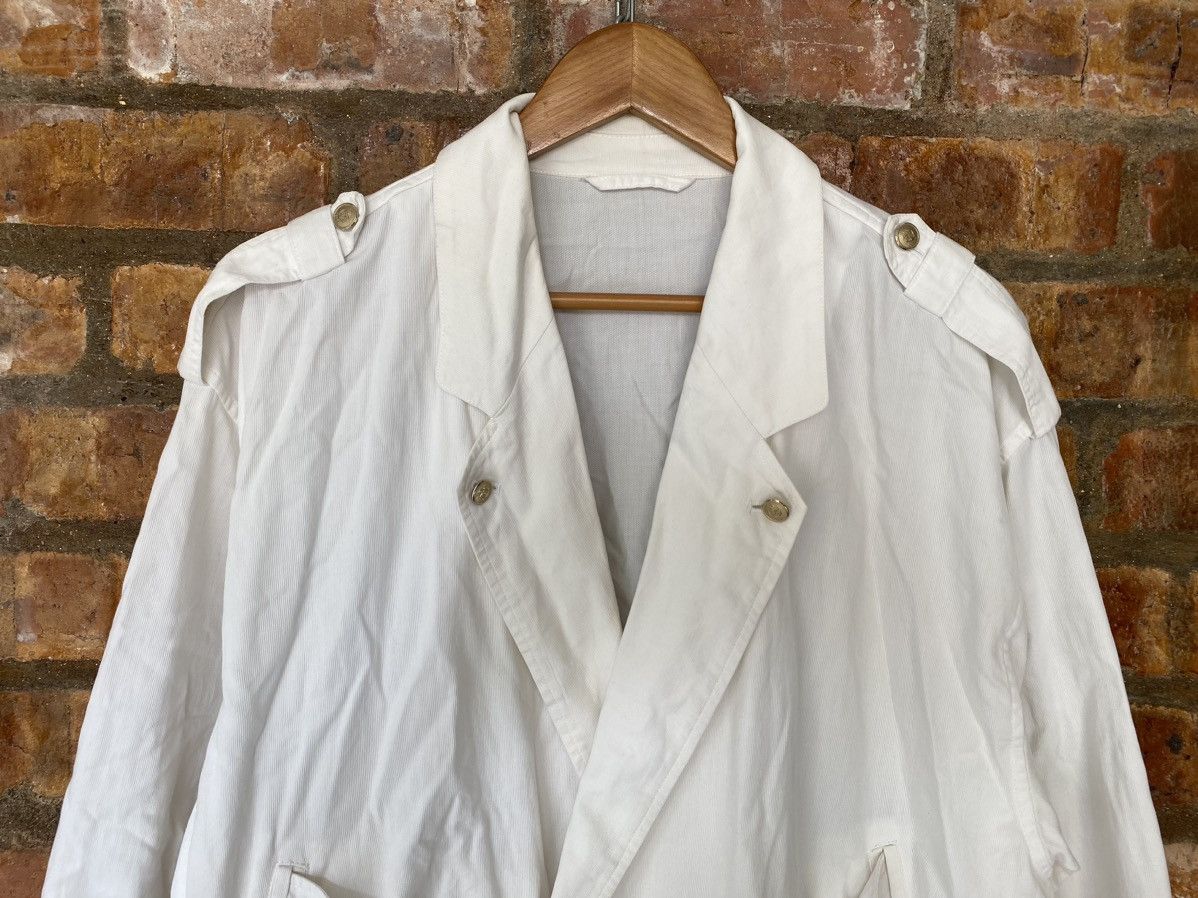 Celine 90s CELINE double collar light cotton button detailing Size US L / EU 52-54 / 3 - 4 Thumbnail