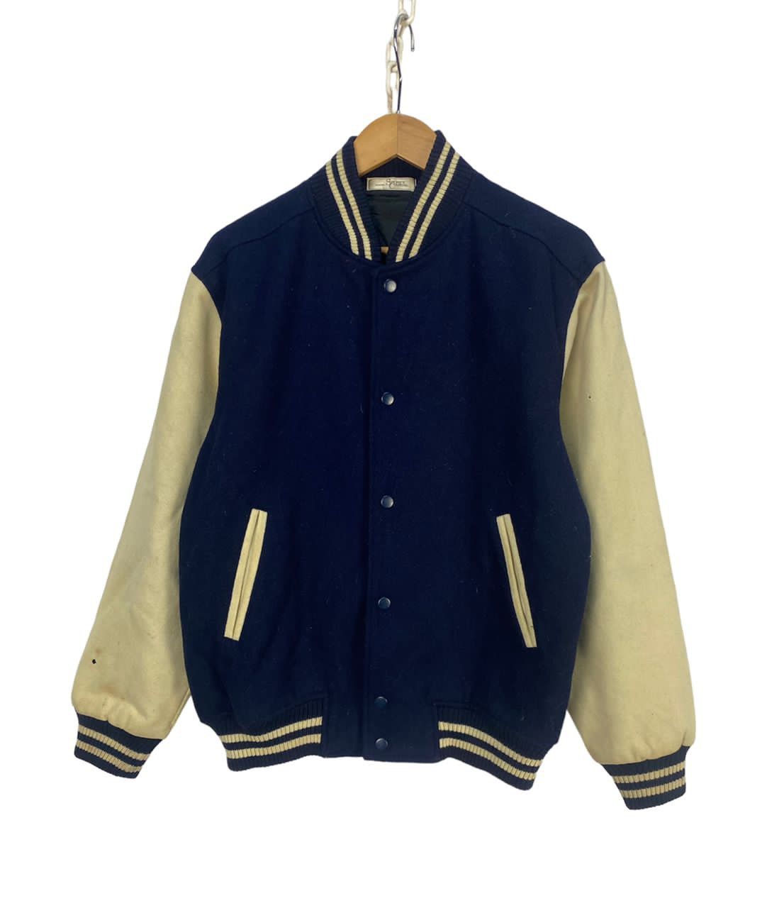 Vintage wool varsity jacket by sporty casual