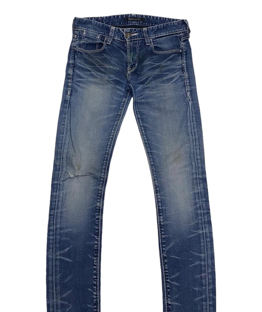 Hysteric Glamour × If Six Was Nine × Vanquish BLACK BY VANQUISH DISTRESSED SKINNY DENIM JEANS WOMEN Size 30" / US 8 / IT 44 - 4 Thumbnail