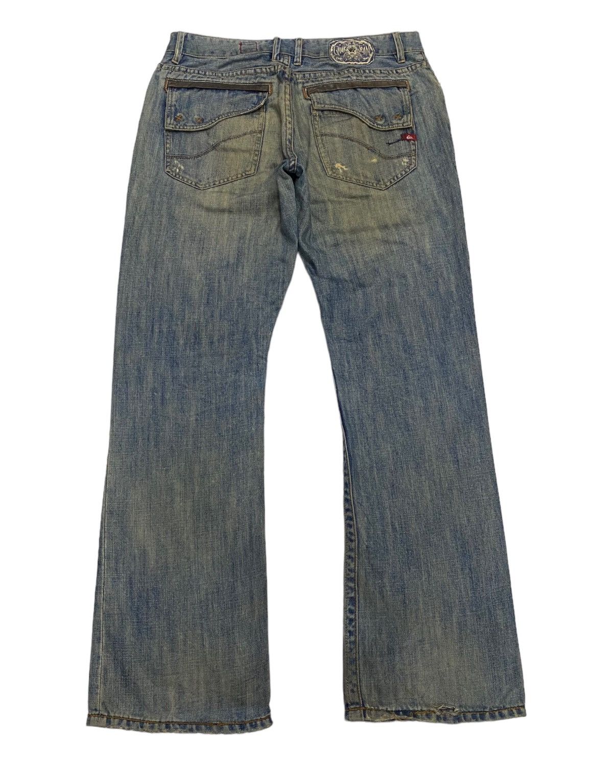 If Six Was Nine 🔥FREEDOM & DIRTY DISTRESSED FLARE DENIM QUIKJEAN Size US 32 / EU 48 - 10 Thumbnail