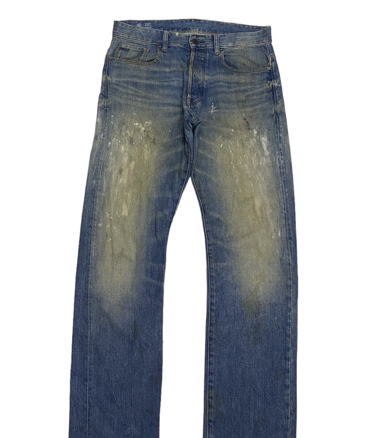 Beauty Beast × G-Star G STAR RAW DISTRESSED PAINTER SPLASH DENIM JEANS Size US 34 / EU 50 - 5 Thumbnail