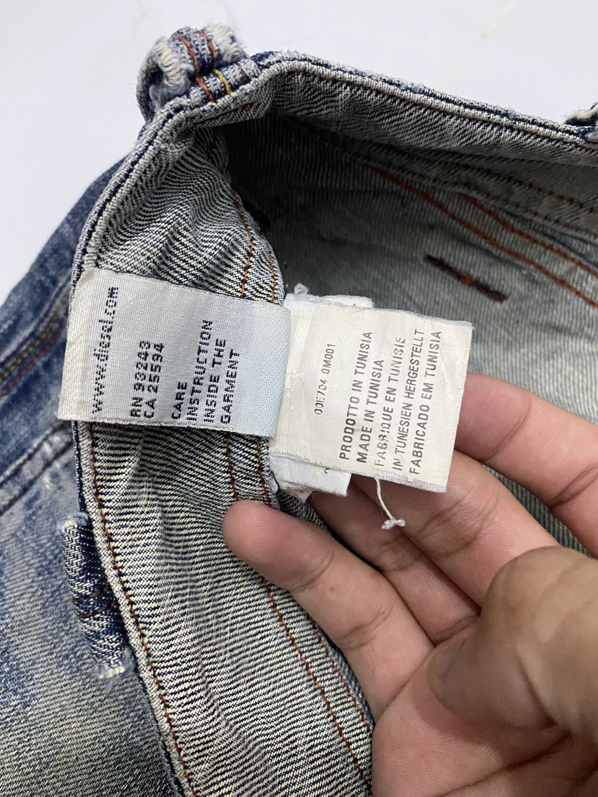 Diesel FLARE🔥DIESEL DISTRESSED THRASHED DENIM SUPER FLARE JEANS Size US 31 - 12 Thumbnail
